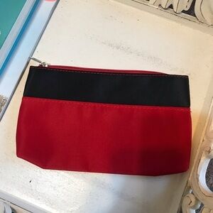 NWOT Red & Black Cosmetic Bag - free w pur…